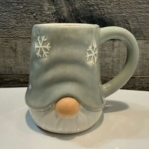 Gnome Gray Snowflake Holiday Coffee Tea Mug